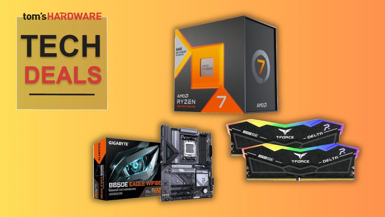 Score 16GB of DDR5 RAM for just $61.99 in this Newegg parts bundle with the 7800X3D — epic kit deal for a gaming PC build nets you $189 in savings and ships with a Gigabyte motherboard and free MSI MAG cooler