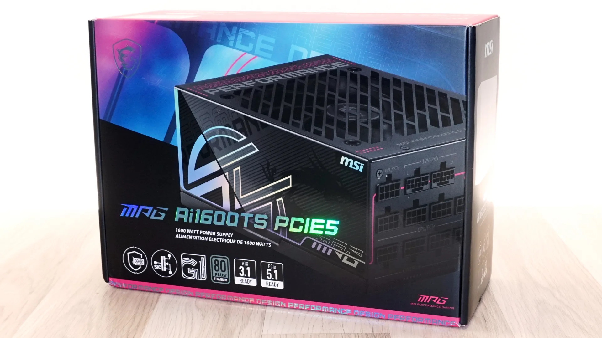 MSI MPG Ai1600TS PCIE5 PSU