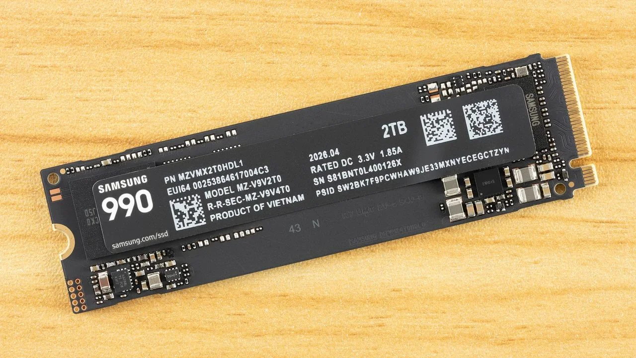 Samsung's new 2TB 990 SSD is 36% off at Amazon — nearly $200 off this Gen 4 all-rounder