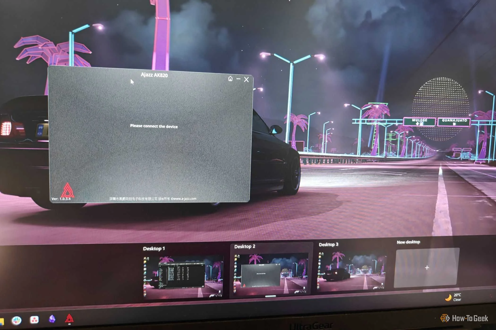 The Virtual Desktops feature in Windows 11.