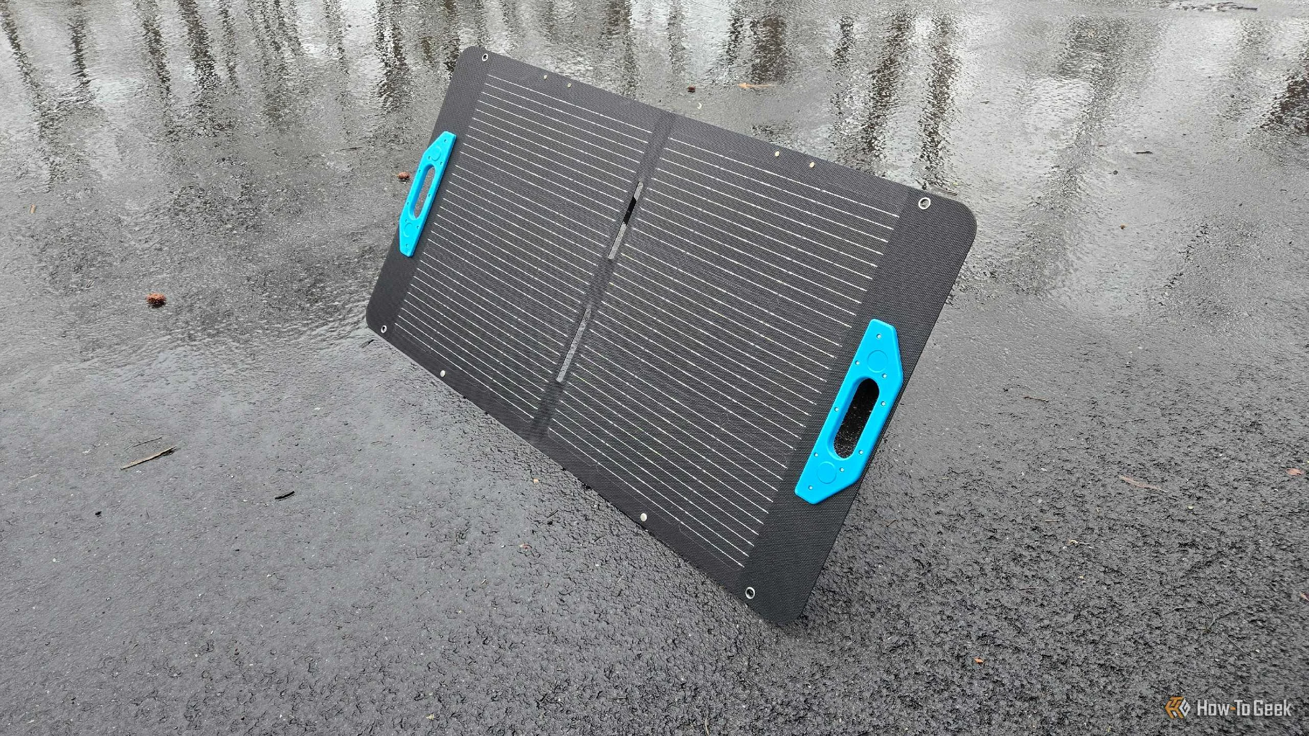 An Anker PS100 100w solar panel.