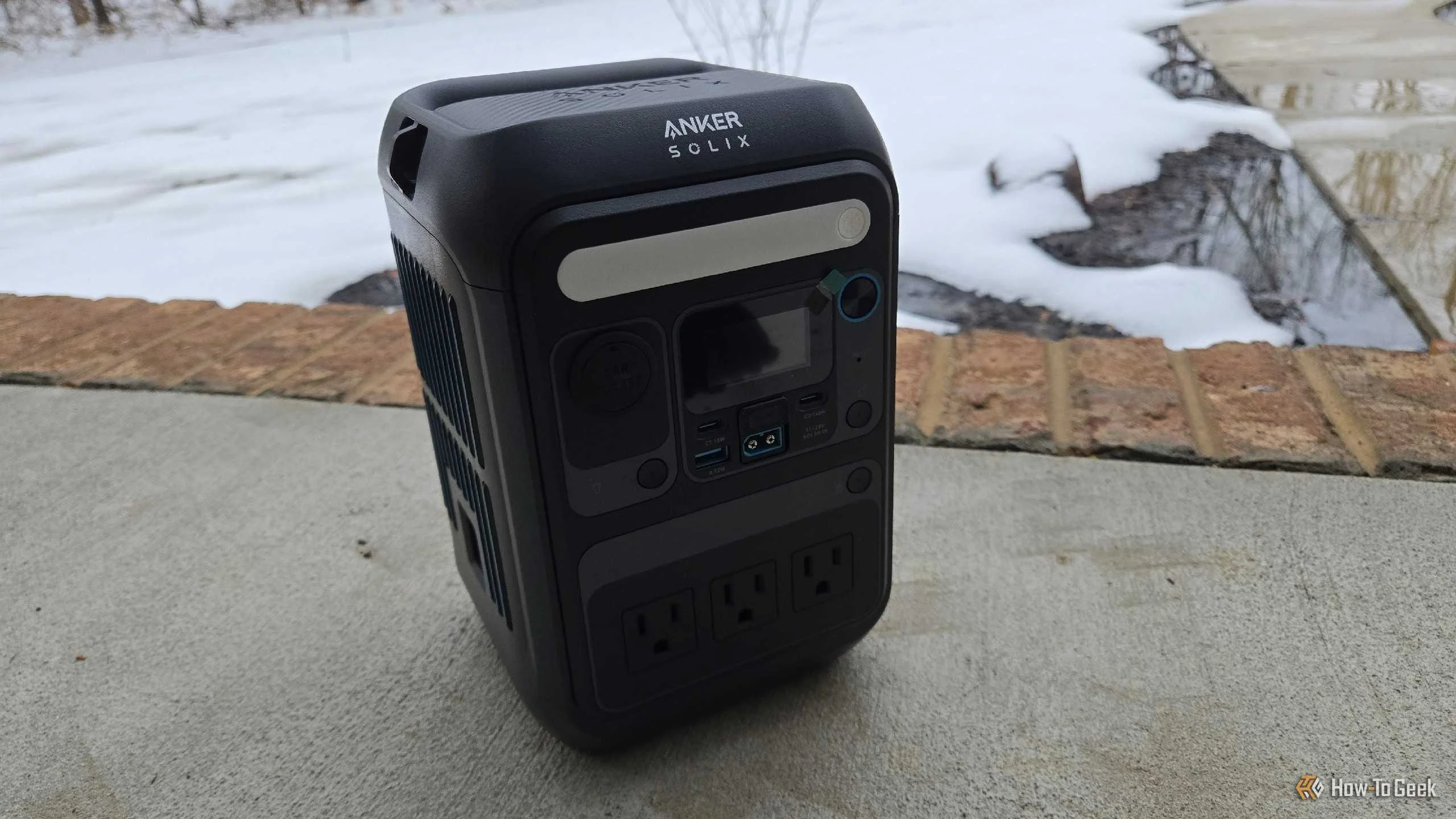 An Anker C300 portable power station.