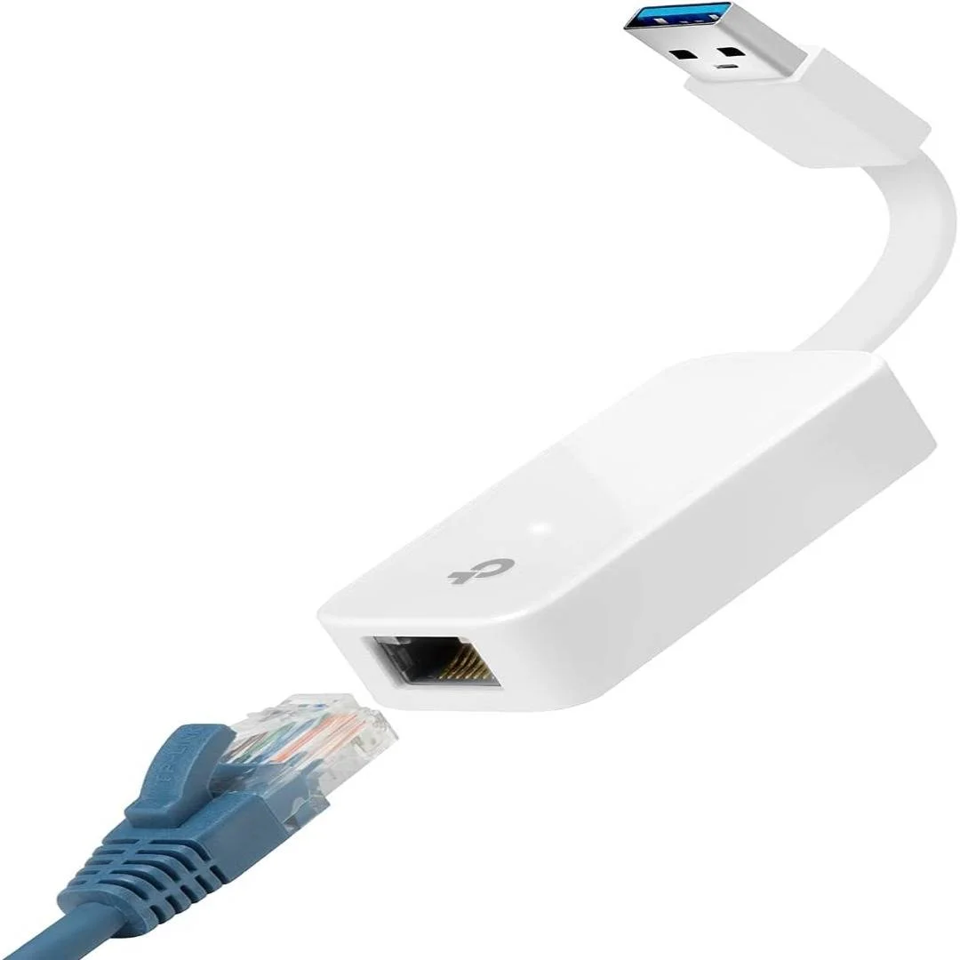 A TP-Link USB to Ethernet adapter.