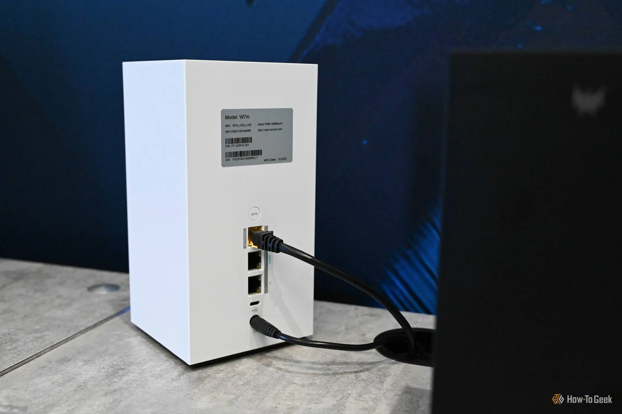 Acer Predator T7 Router Monitor at CES 2024.