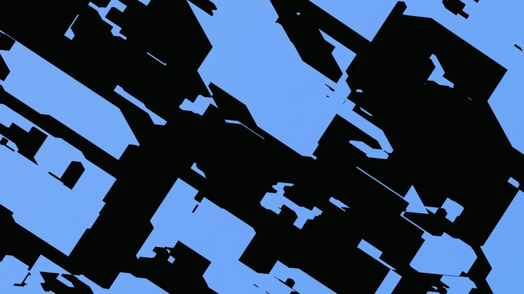 Abstract black and blue