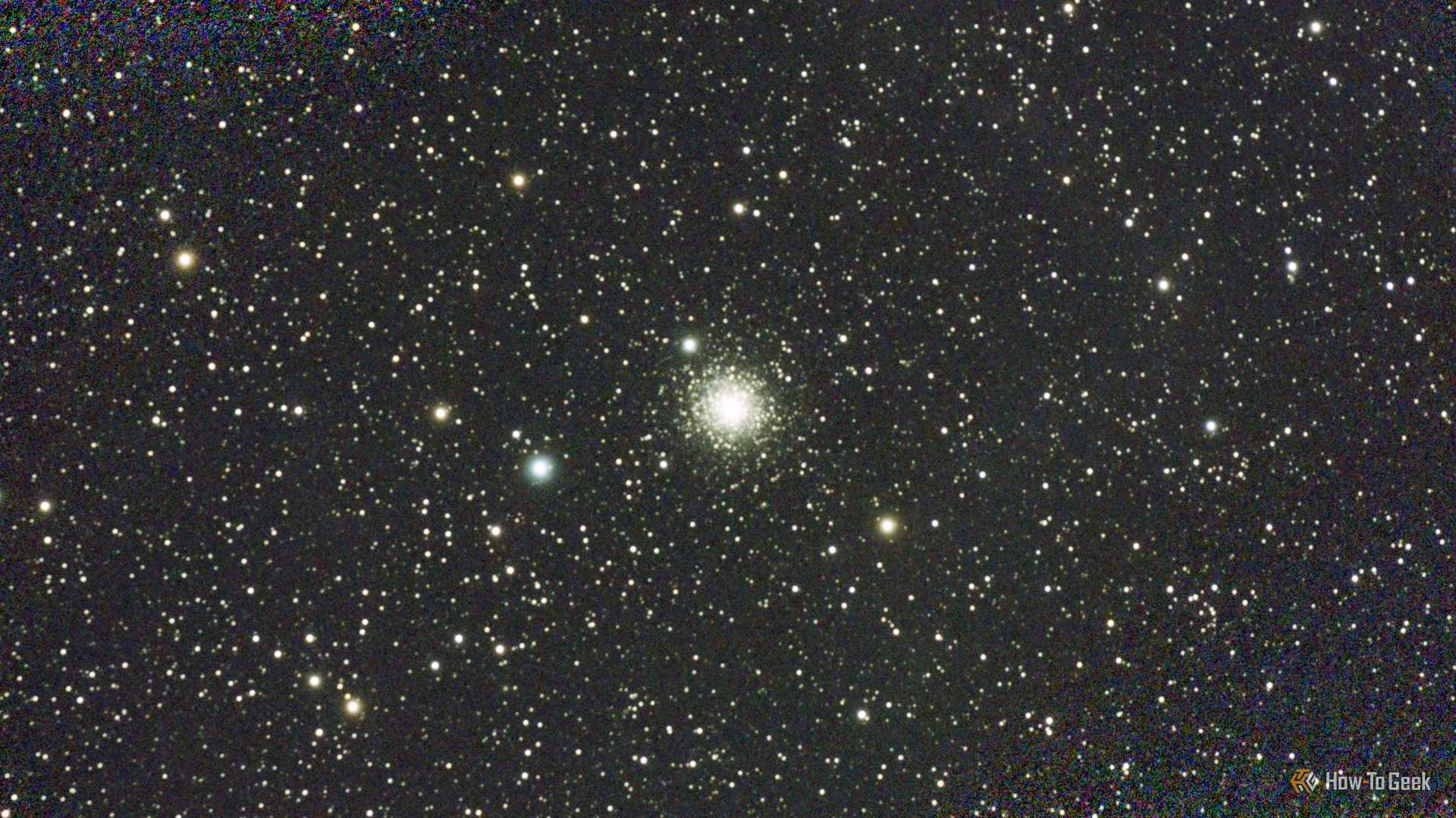 Photo of the night sky taken with a DWARF mini smart telescope.