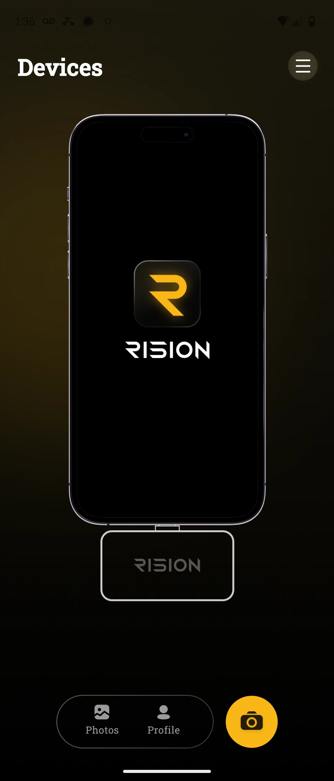 Rision View Android app.