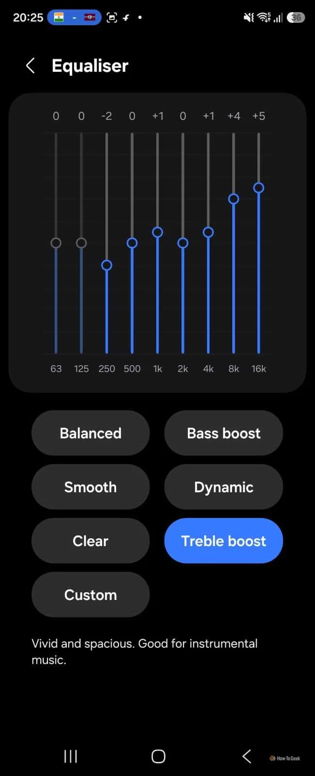 Treble boost equalizer