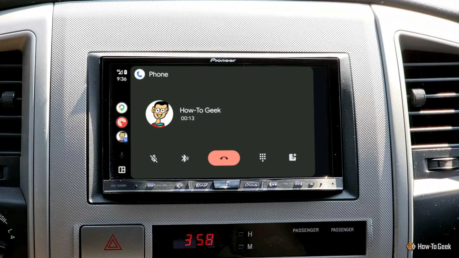 Recieving a call with Android Auto