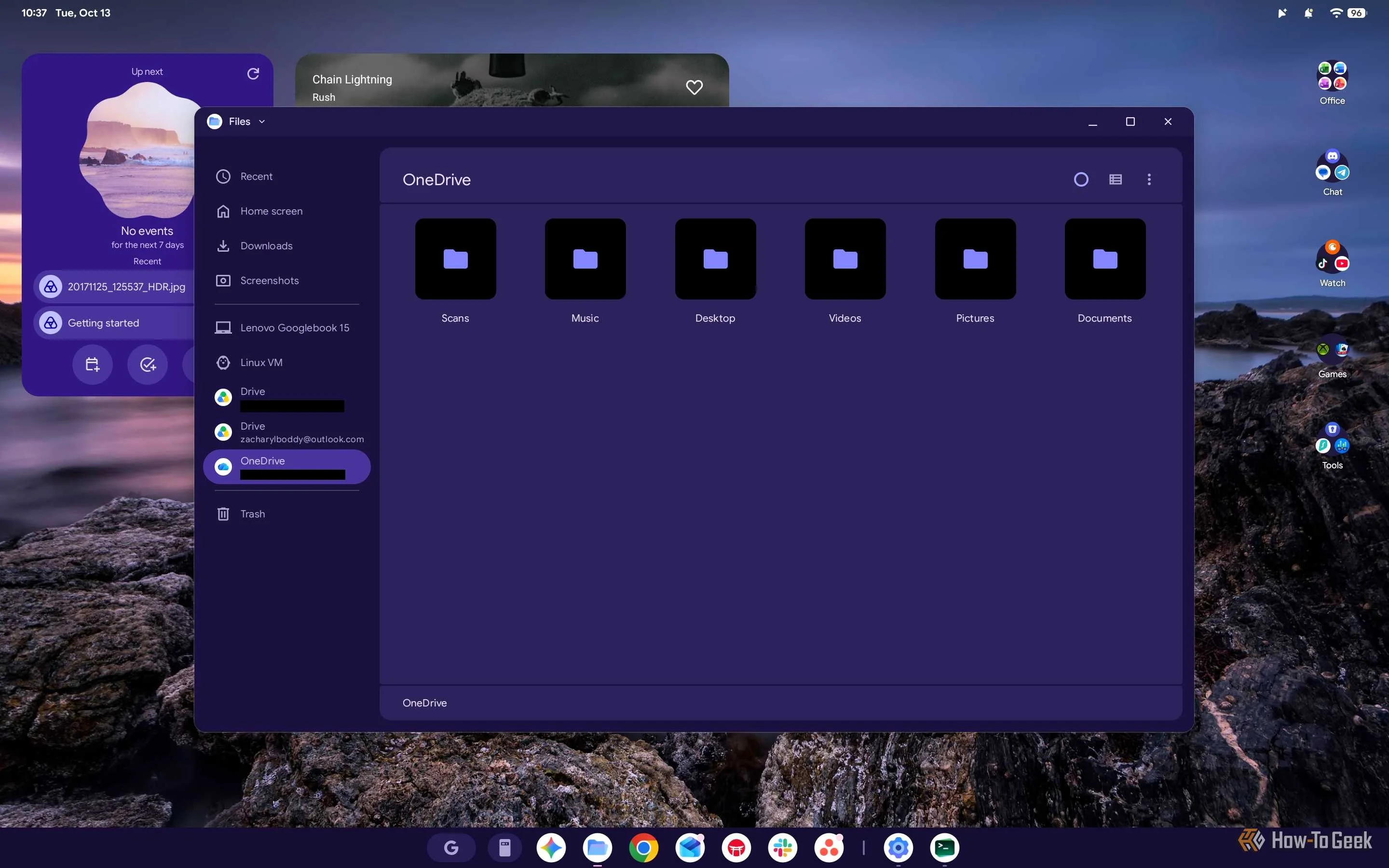 Screenshot of the Googlebook OS Files app.