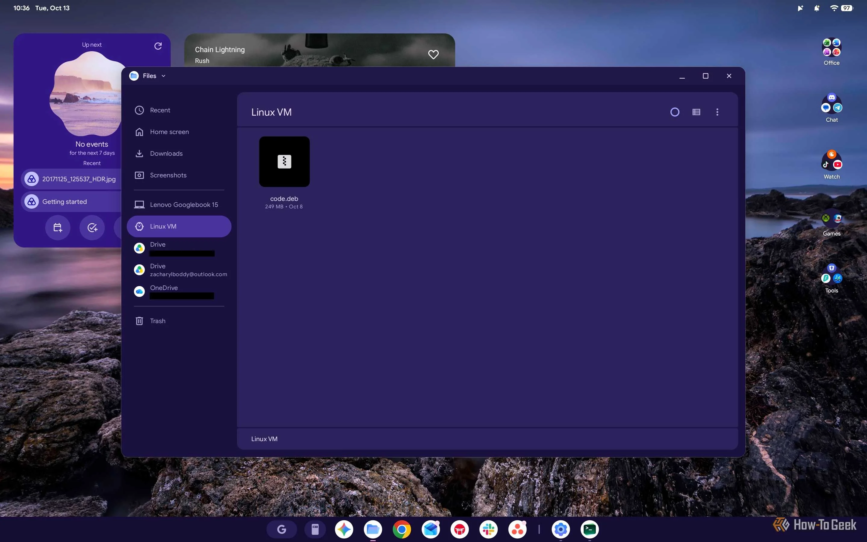 Screenshot of the Googlebook OS Files app.
