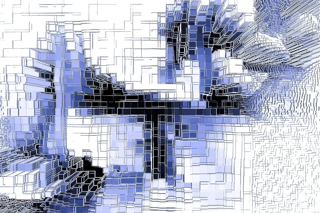 Abstract puzzle pieces