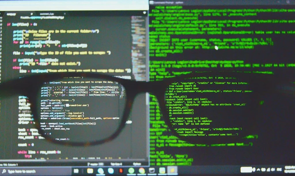 Code and glasses scrutiny